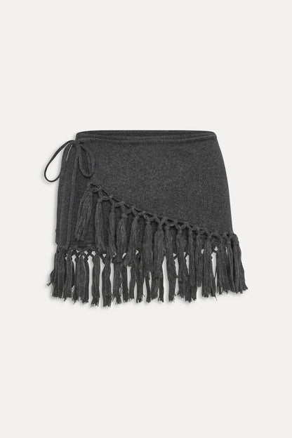 Luca Wrap Knit Mini Skirt