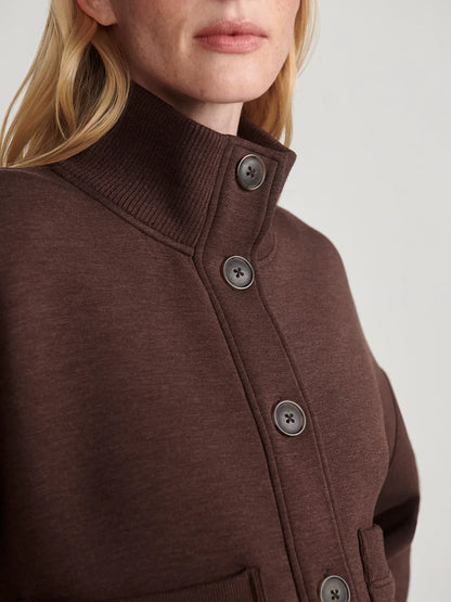 Sabrina Button Through Jacket Brown