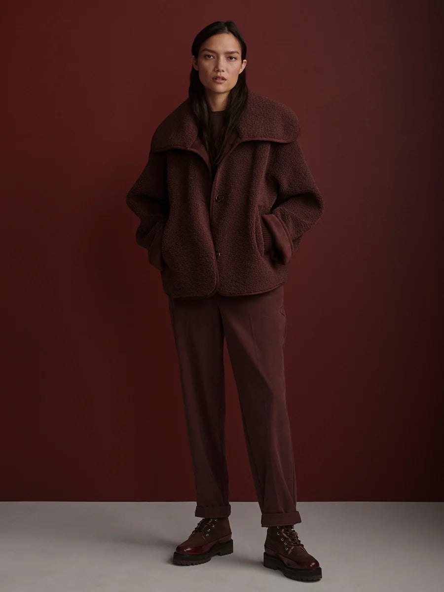 Kellan Short Boxy Jacket Brown
