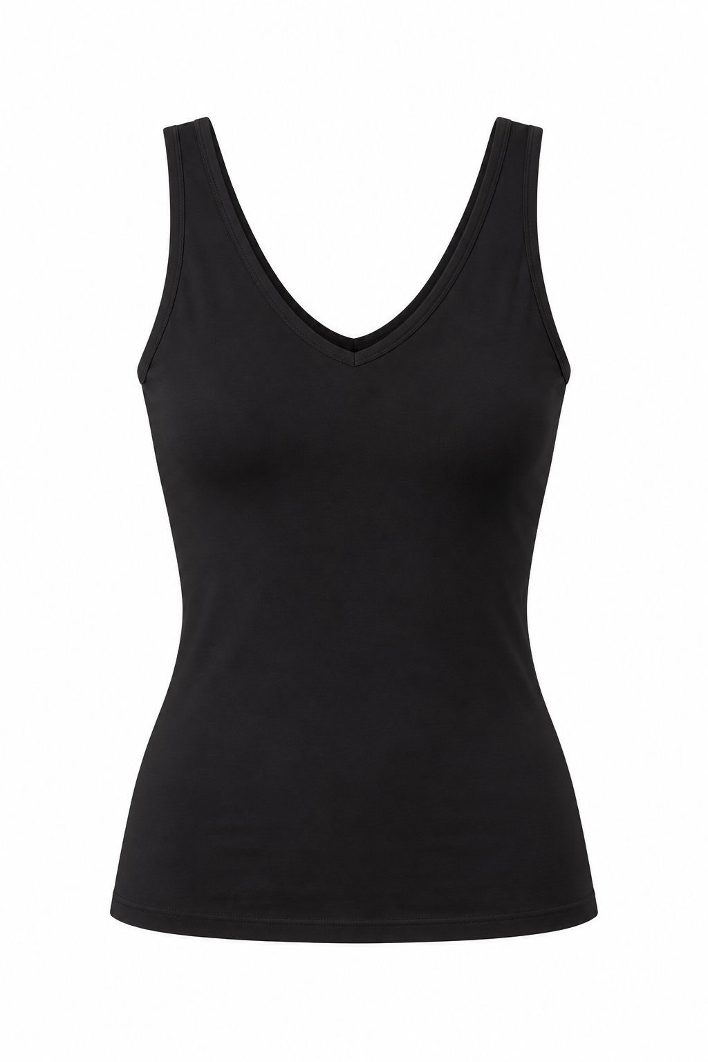 Reversible Tank V-Neck Black