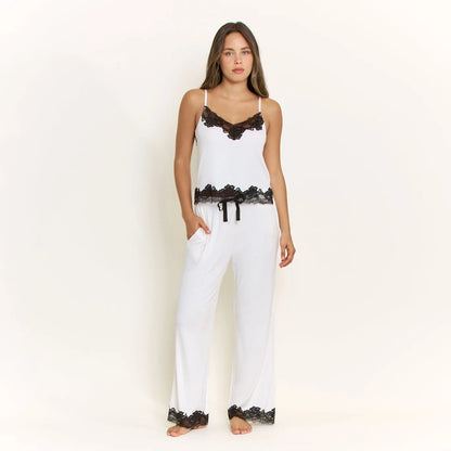 Dream On Cami Pant Set Ivory