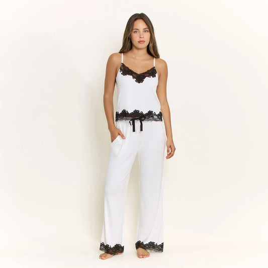 Dream On Cami Pant Set Ivory