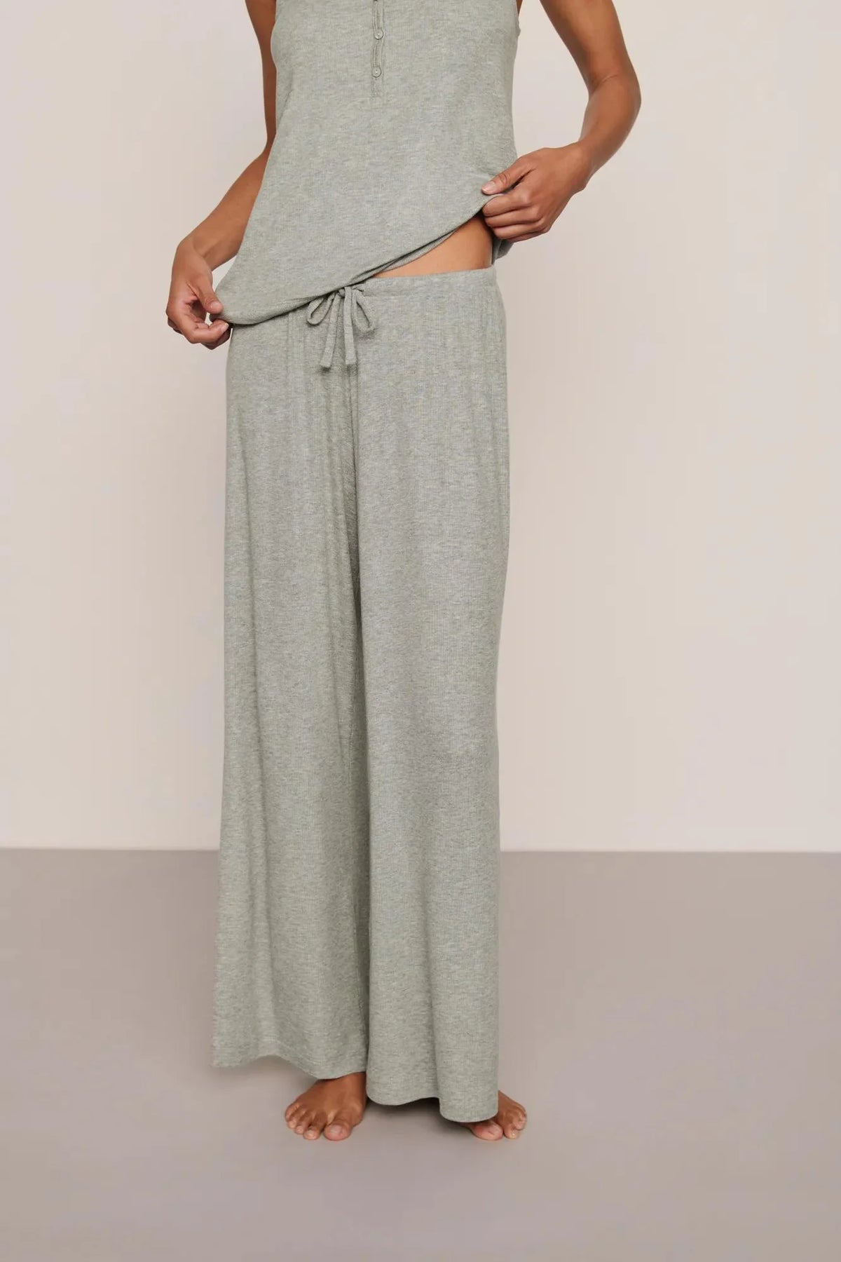 Dream Rib Long Sleeve Pant Set