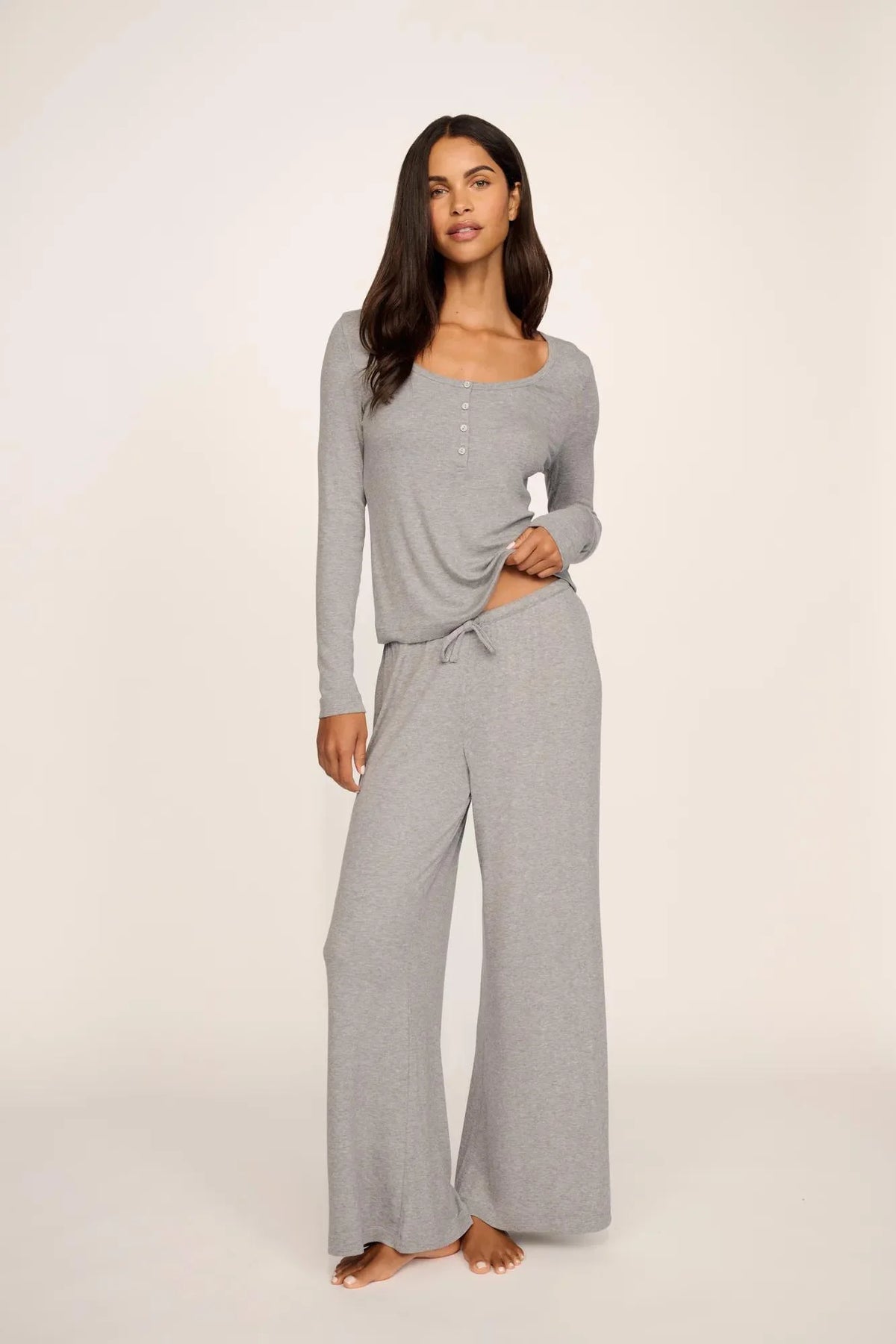 Dream Rib Long Sleeve Pant Set