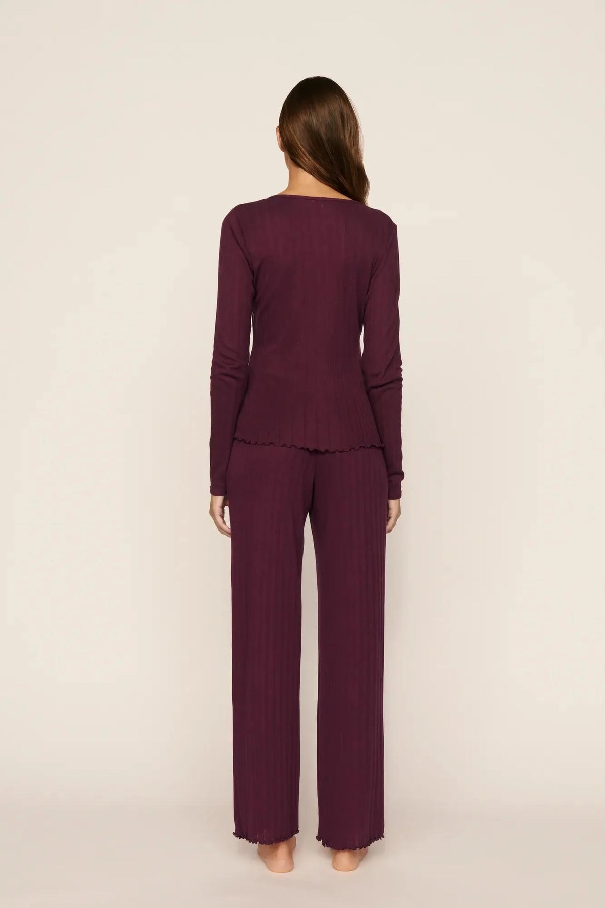 Pointelle Wilberry Henley Set
