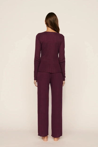 Pointelle Wilberry Henley Set