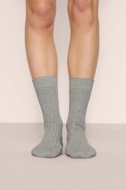 Essential Rib Socks Grey