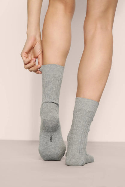 Essential Rib Socks Grey