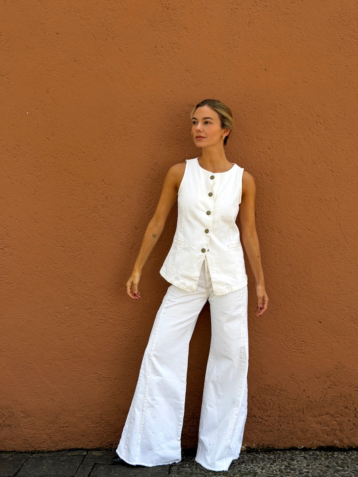 Aline Pant White