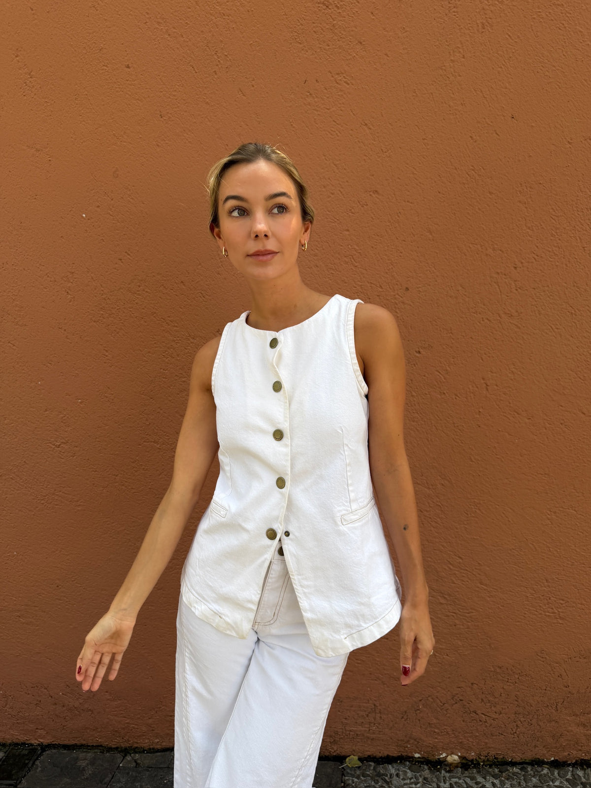 Oxford Vest White
