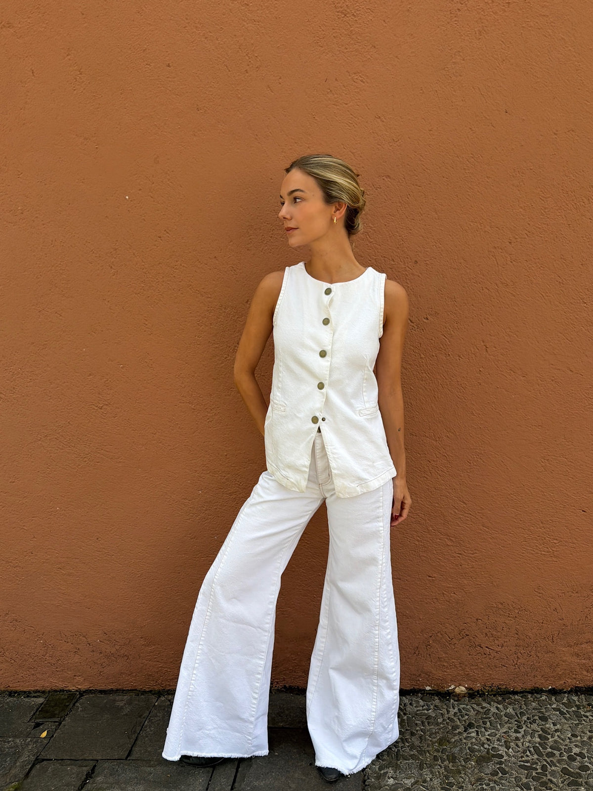 Aline Pant White