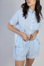 Nautico Stripe Blue Short Pj Set
