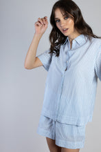 Nautico Stripe Blue Short Pj Set