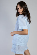 Nautico Stripe Blue Short Pj Set