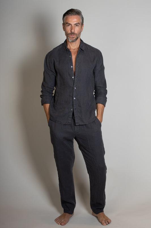 JP Lightweight Linen Pant Magma Pigment