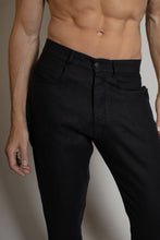Cham Linen Pants Black