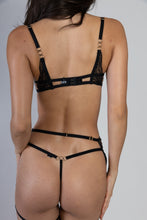 Rafaela Thong & Garter Belt Black