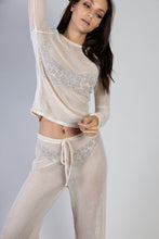 Mesh Long Set Beige