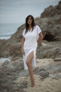 Sea Salt Cozy Terry Caftan