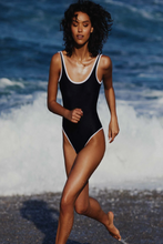 Backless Duo One-Piece Black & White