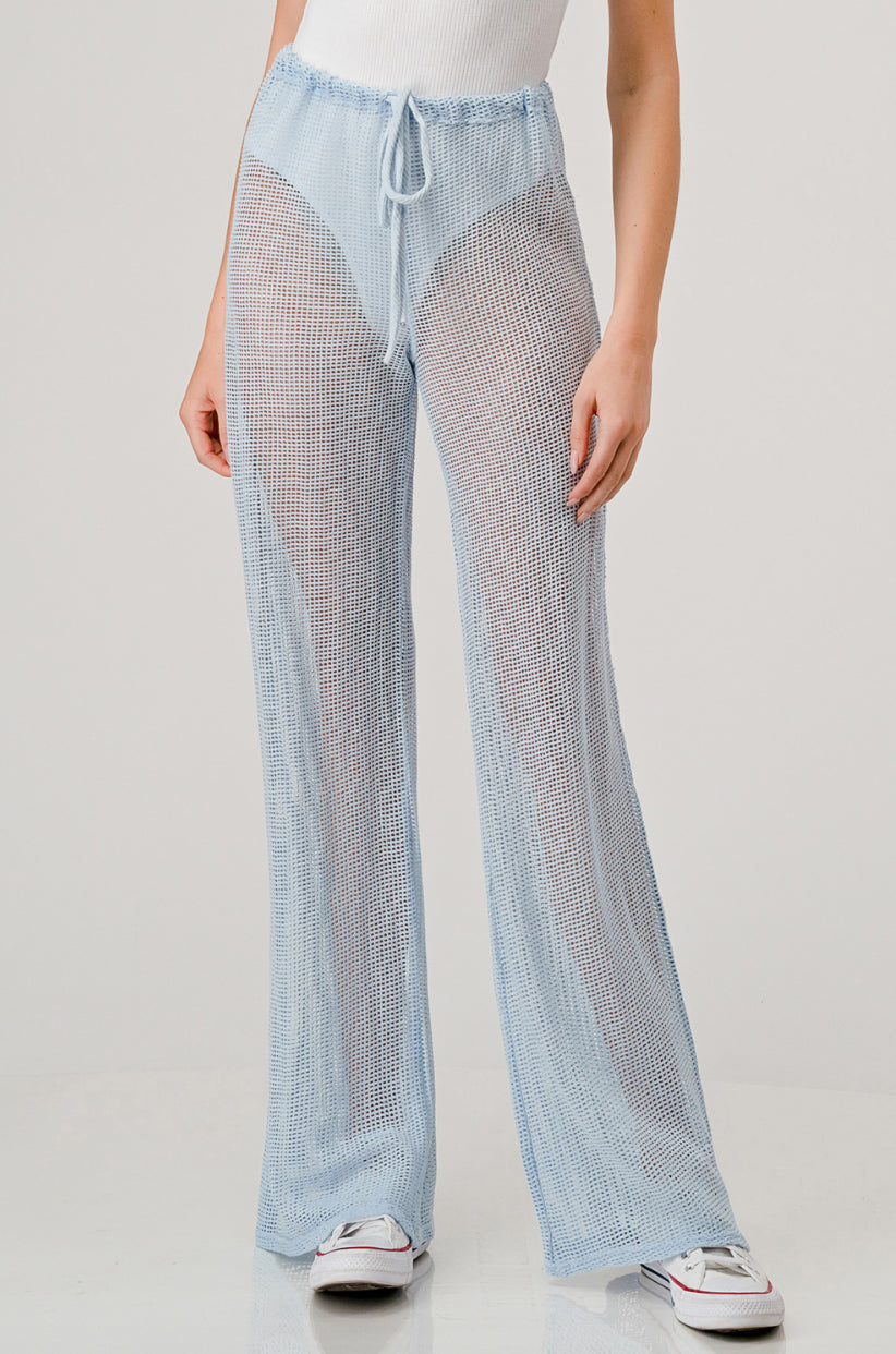 Mesh Long Set Baby Blue