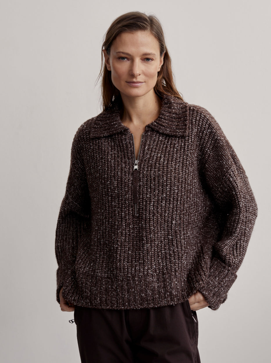 Amelia Half Zip Knit