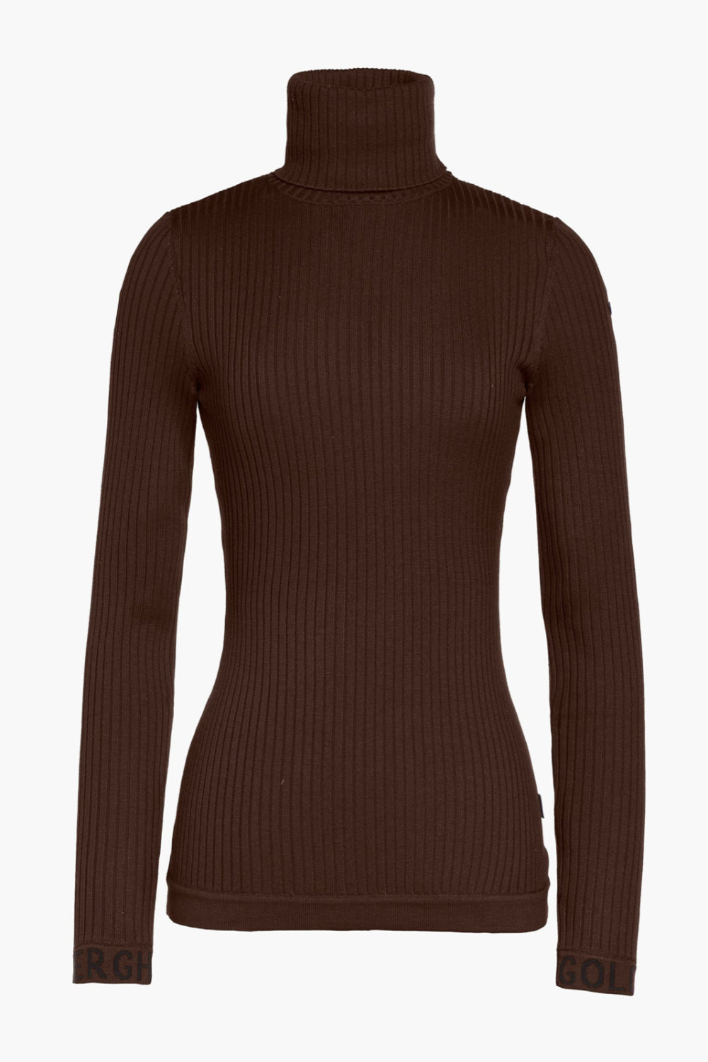 Mira Long Sleeve Knit Sweater Dark Brown