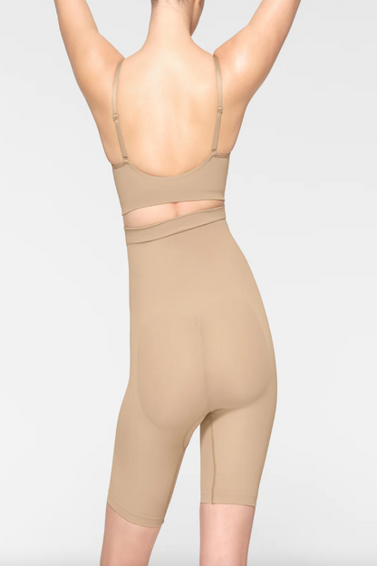 SKIMS Seamless Sculpt High Waist Above The Knee Short Clay