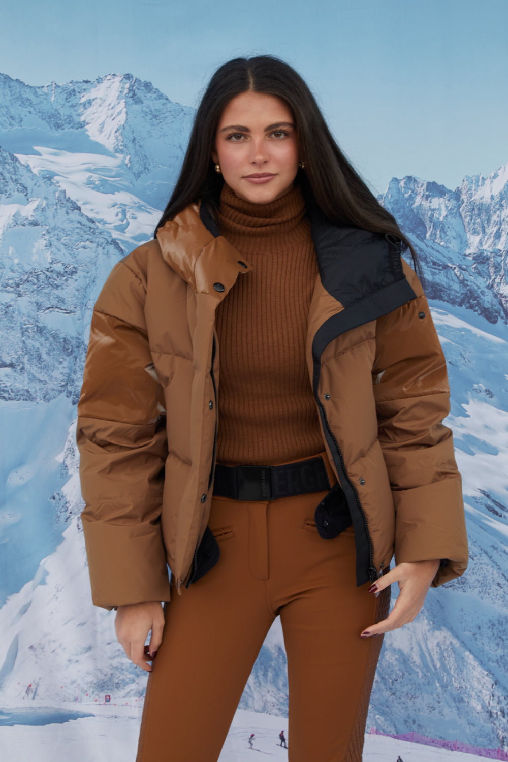 Mira Long Sleeve Knit Sweater Mocha
