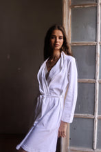 Organic Cotton Micro Terry Robe White