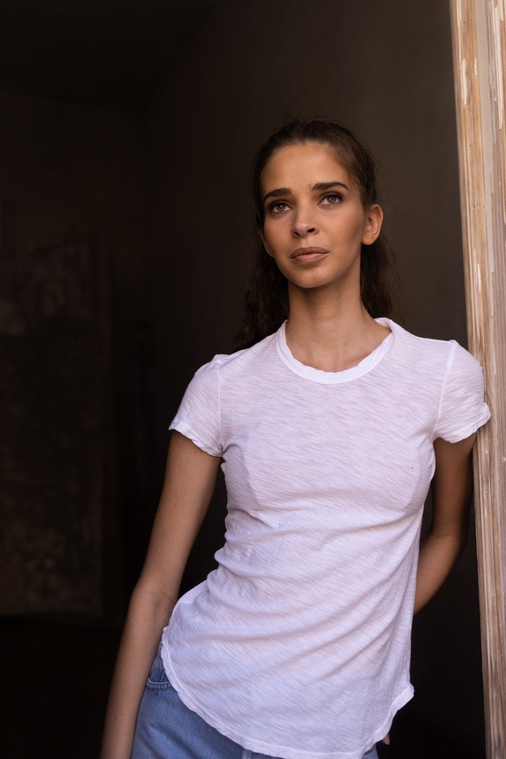 Crew Neck Tee White
