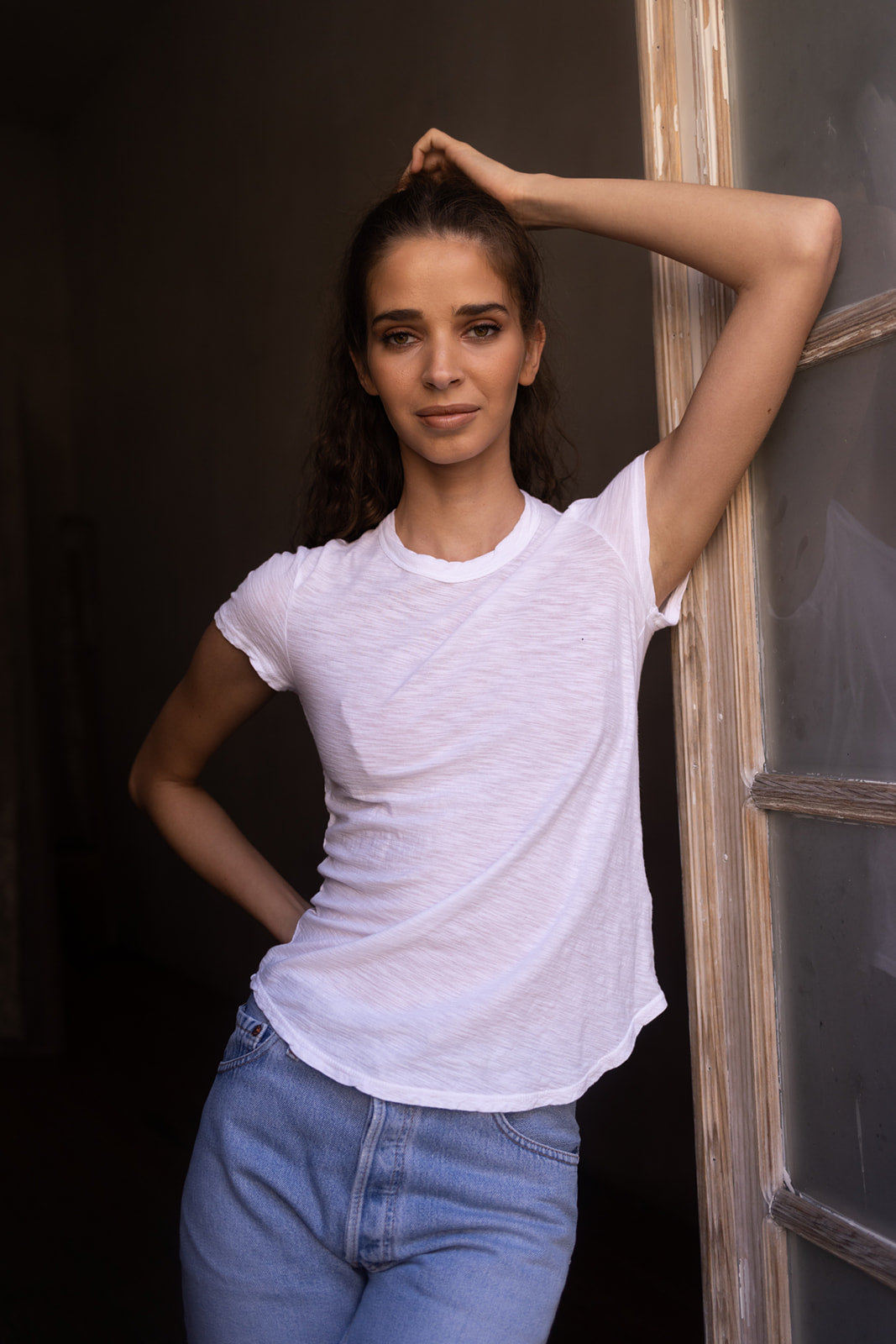 Crew Neck Tee White