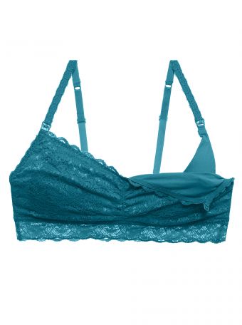 NEVER SAY NEVER TURQUOISE NURSING BRA