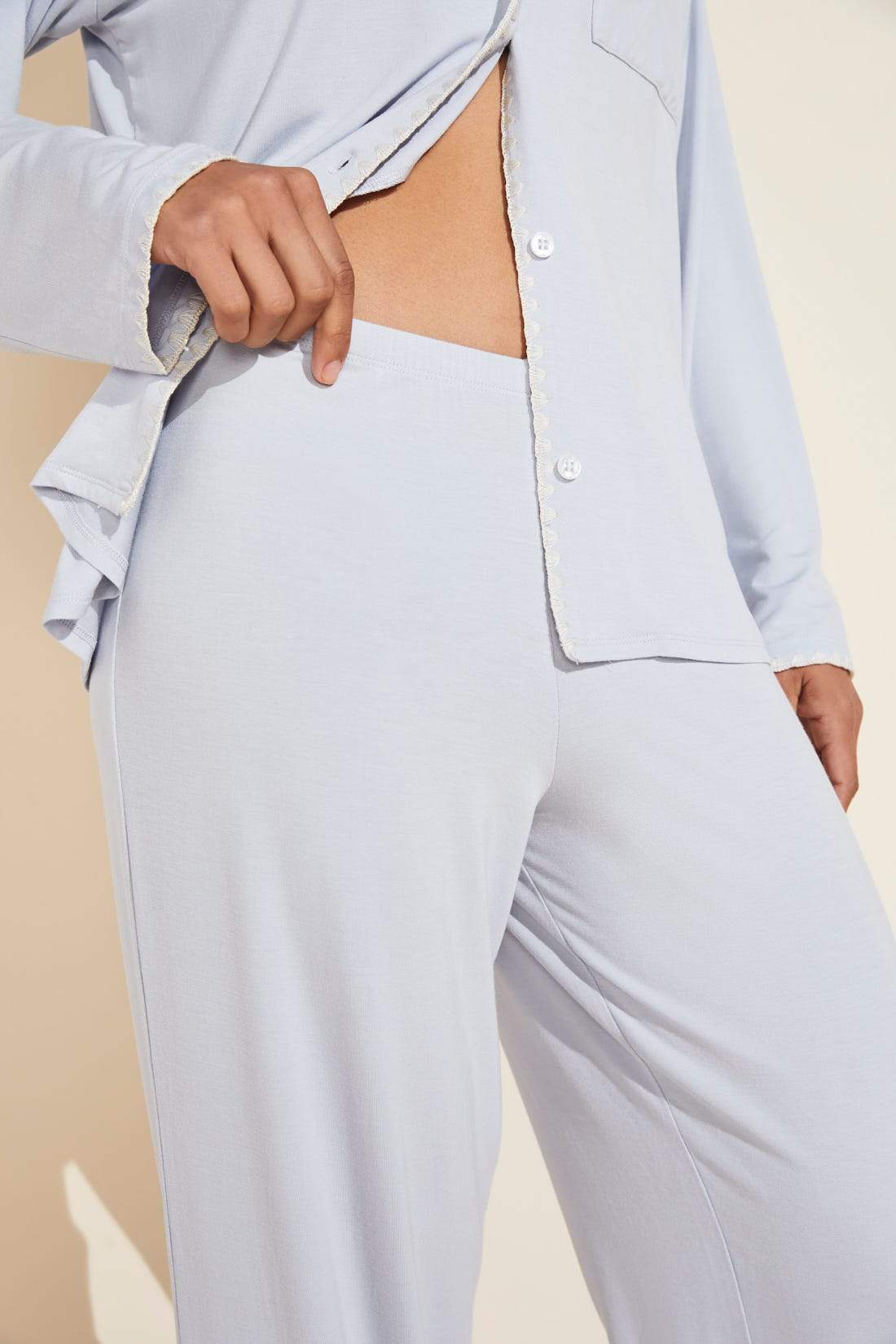Frida Long Light Blue Pj Set