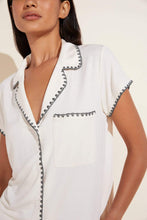 Frida Bone/Kelp Short pj Set