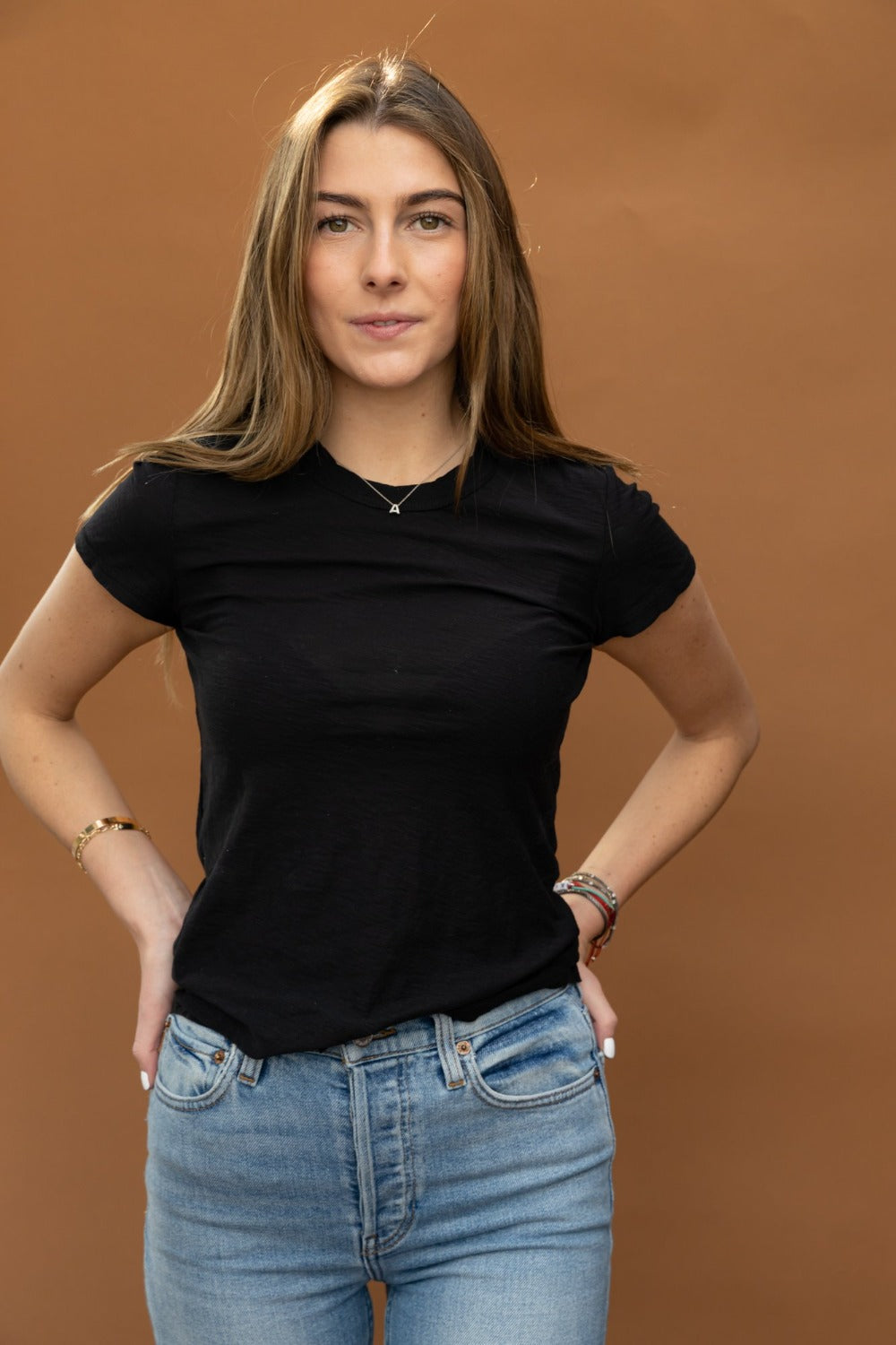 Crew Neck Tee Black