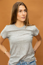 Crew Neck Tee Light Gray