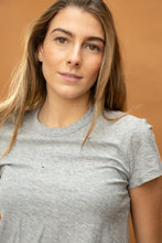 Crew Neck Tee Light Gray