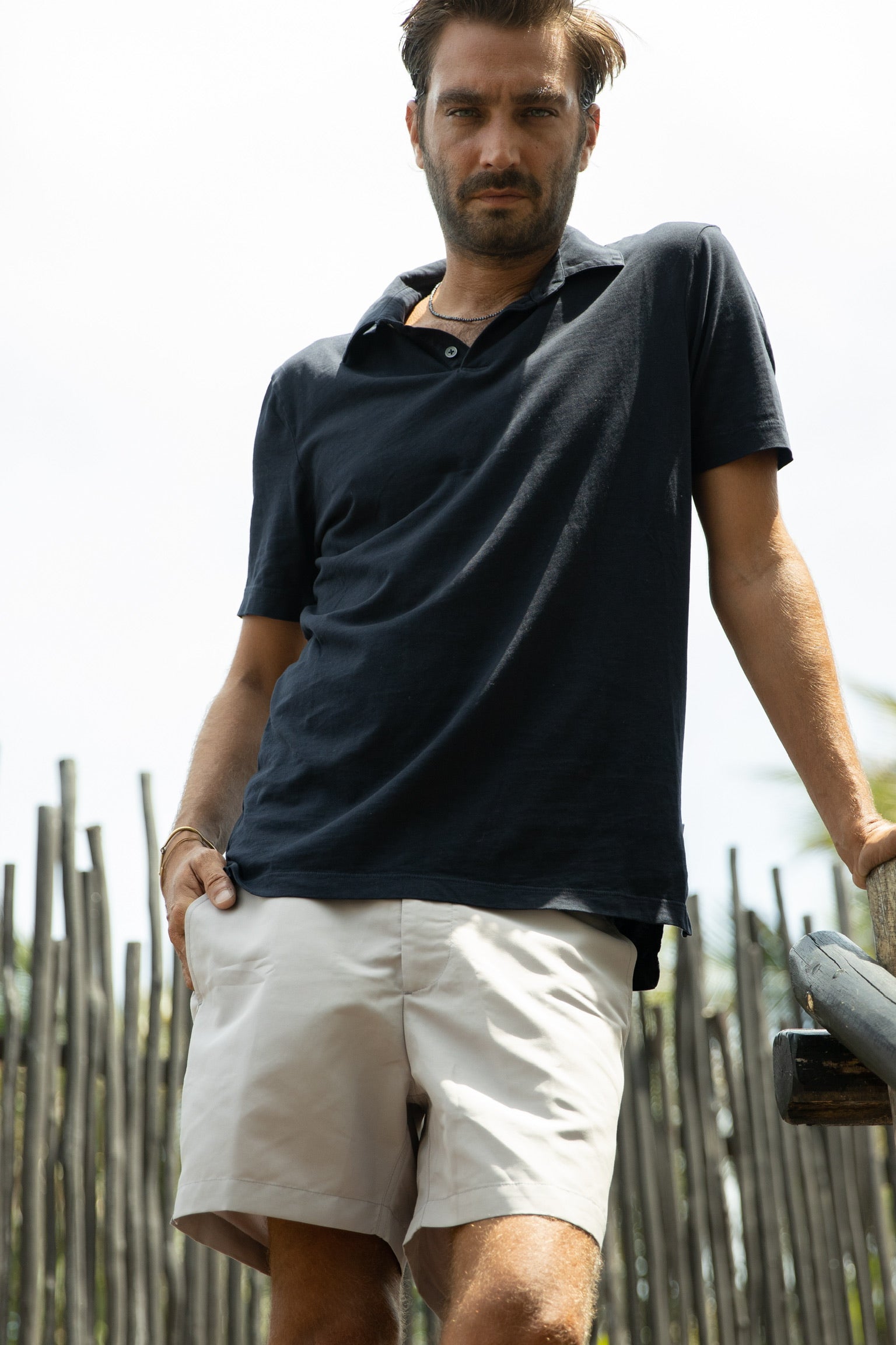 Classic Button Swim Short