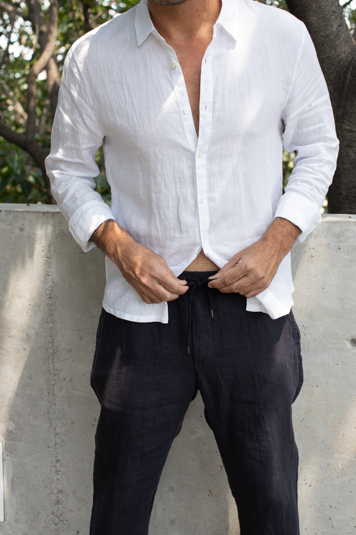JP Lightweight Linen Pant French Navy Pigment