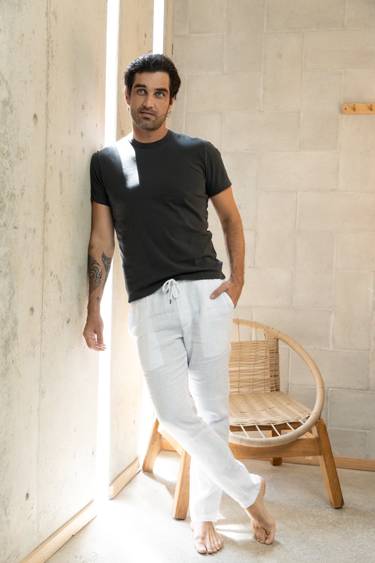 James Perse Short Sleeve Crew Neck Dark Grey