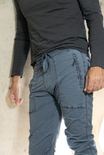 Stretch Poplin Zip Pocket Pant Navy Blue