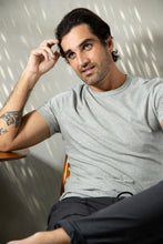 James Perse Short Sleeve Crew Neck Heather Grey