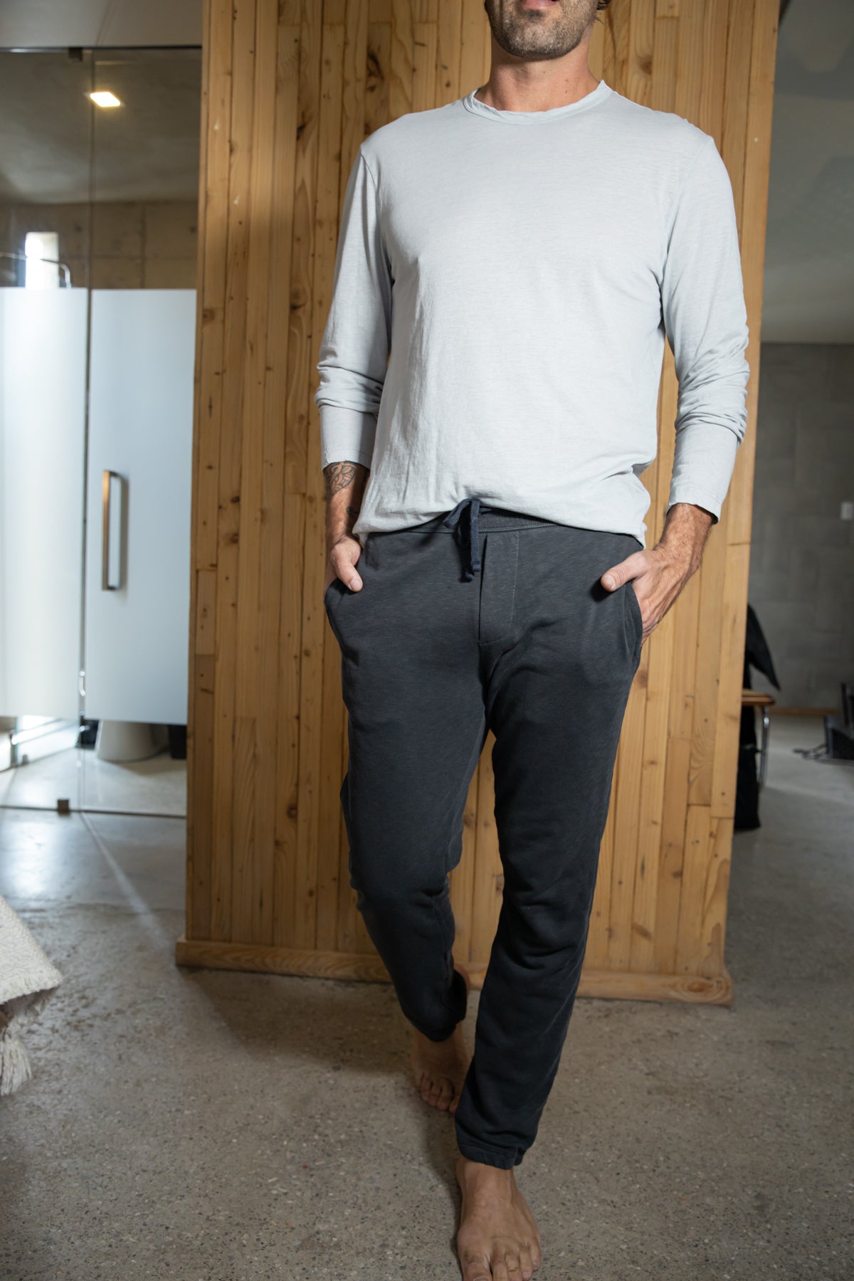 French Terry Sweatpants Carbon