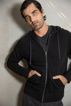James Perse Vintage Fleece Hoodie Black