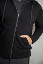 James Perse Vintage Fleece Hoodie Black