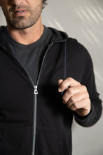 James Perse Vintage Fleece Hoodie Black