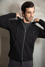 James Perse Vintage Fleece Hoodie Black