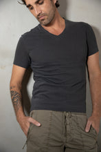 James Perse V-Neck Tee Dark Grey