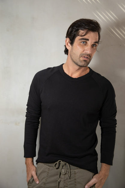 James Perse Vintage Sweatshirt Black
